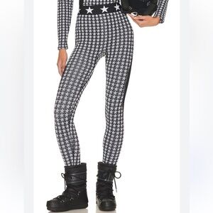 Goldbergh Celeste Baselayer Pant in Black & White Size Small/Medium New!
